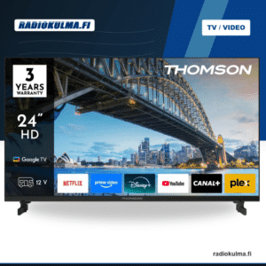 Thomson 24" Google TV HD 12V – Äly TV matkailuun & mökille