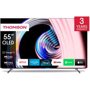 Thomson 55OG8S24 55 tuuman OLED 4K Google TV – Dolby Vision IQ ja Dolby Atmos 3 vuoden takuulla.