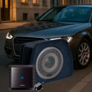 Audi A4 B8 Sedan (2008–2015) valmis bassopaketti.