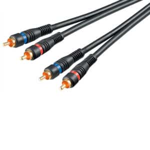 Goobay – Standarditason RCA–RCA stereo signaalikaapeli