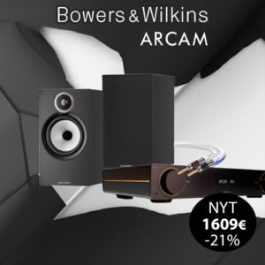 Radiokulma Verkkokauppa - Etusivu 16 Bowers & Wilkins 606 S3 ja Arcam A5+ kotihifi-stereopaketti kampanjassa, sisältää AIRLOC-kaiutinkaapelit ja tarjoushinnan 1609 €.