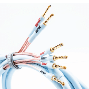 Supra XL Annorum Bi-Wire kaiutinkaapelit banaaniliittimet molemmista päistä