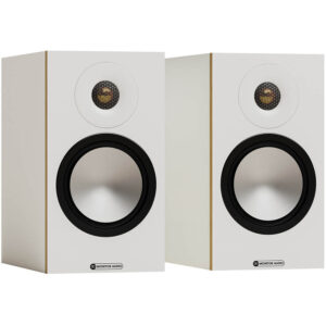 Monitor Audio Bronze 50 7G valkoinen jalustakaiutinpari ilman eturitilöitä Radiokulma.fi