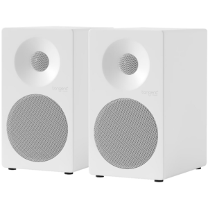 Tangent Spectrum II X4 kaiuttimet viistosta edestä, valkoinen