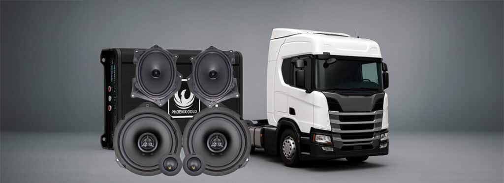 radiokulman äänentoistoratkaisut volvo ja scania kuorma-autoihin