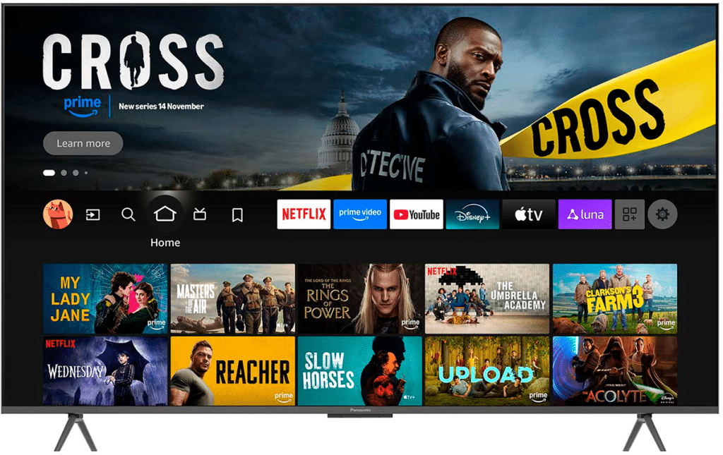 Panasonic TV-85W95BEG Fire TV käyttöliittymä 85”