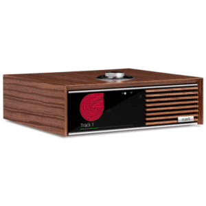 Ruark Audio R610 integroitu musiikkijärjestelmä pähkinäviimeistely etuviisto