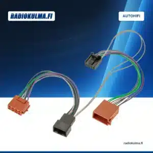 Focal IW Toy Y-ISO Harness V2 -T-johtosarja, jossa näkyvät oranssit ja mustat liittimet sekä värikoodatut johdot.
