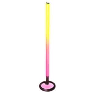 JBL PartyLight Stick musta RGB LED edestä valaistuna