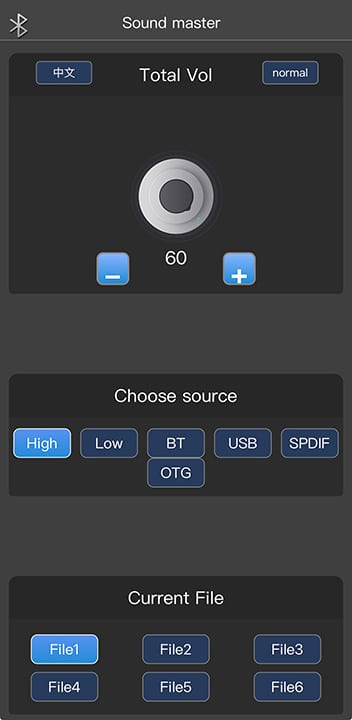 Rebec RPX-B480 DSP Bluetooth-ohjaus mobiilisovellus
