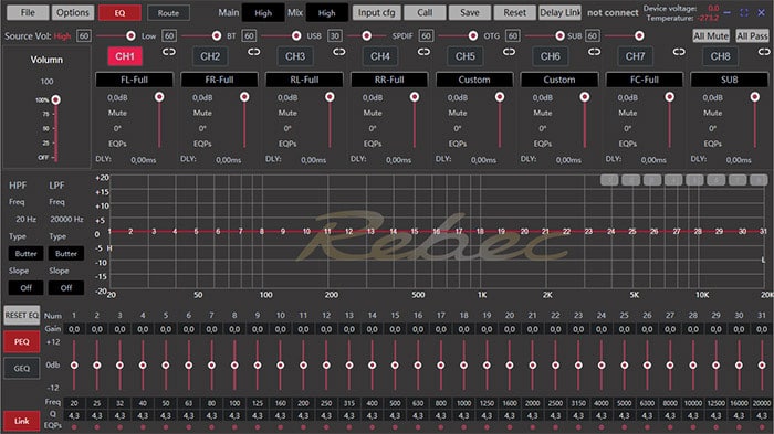 Rebec RPX-B480 DSP-ohjelmisto taajuuskorjain PC