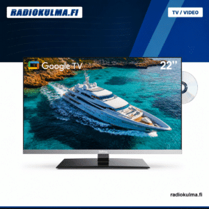 Sylvox Marina 22 tuuman 12 V Google TV ja sisäänrakennettu DVD-soitin karavaani- ja venekäyttöön.