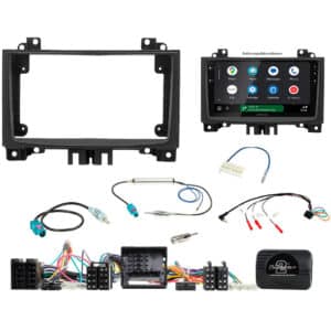 AH-KIT9-MB13 asennuskitti Mercedes-Benz Sprinter W906 ja Volkswagen Crafter malleihin 9 tuuman tablet-soittimen asennukseen adaptereineen.