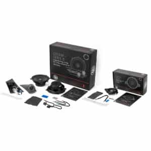 DLS CRPP-MB1.6 Mercedes Sprinter W907 W910 kaiutinsarja jossa 6.5” midbassot, diskantit, jakosuotimet ja asennustarvikkeet OEM-päivitykseen