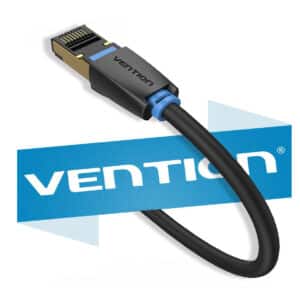 Vention Cat8 Ethernet-kaapeli RJ45 liittimellä, kullatut kontaktit ja suojattu rakenne