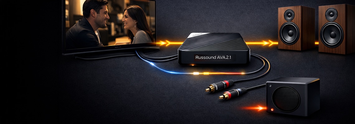 russound ava 2.1 mallikuva banneriin televisio stereokaiuttimet aktiivisubwoofer radiokulma.fi Verkkokauppamme palvelee teitä 24/7. Myymälämme Tampereella avoinna ma–pe 9–17 ja la 10–14.