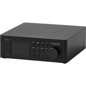 Tangent Tuner III kompakti FM DAB internetradio viritin musta hifi erillislaite etuviisto