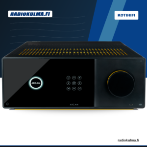 Arcam AVA15 AV-vahvistin etupaneeli musta Radia-kotiteatterivahvistin.