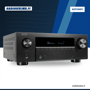 Denon AVC-X3900H AV-vahvistin Radiokulma.fi-tuotekuvassa etuviistosta kuvattuna.