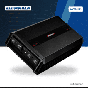 SounDigital 8000.1 BASSTRONIK -monovahvistin etuviistosta kuvattuna.