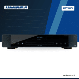 Arcam CD25 Highend CD-soitin mustana etupaneelista kuvattuna