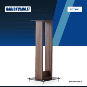 NorStone Alvä Plus -kaiutinjalustapari, pähkinä Radiokulman Kotihifi-tuotekuvassa.