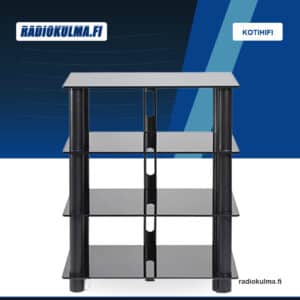 NorStone Epur 4 HiFi -laiteteline, musta