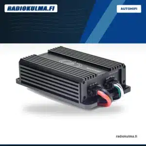 DD Audio SX4.1000BT 4-kanavainen Bluetooth-autovahvistin etuviistosta kuvattuna.
