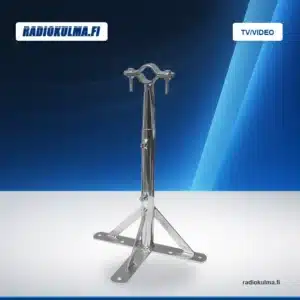Finnsat Teleskooppikiinnike 410-640mm sähkösinkitty teräs, avattava kiinnityslenkki Radiokulman TV/Video-tuotekuvapohjassa.
