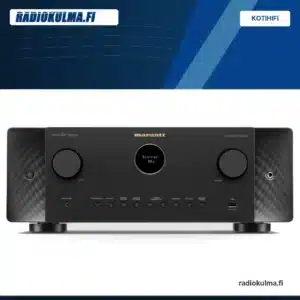 Marantz CINEMA 60 SERIES 2 musta AV-viritinvahvistin edestä kuvattuna.