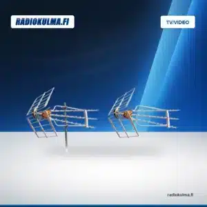 Televes UHF-antenni TForce DAT Boss LR, LTE700-Ready, 19/47dBi, (E21) 470-698MHz (E48), yksittäispakattu Radiokulman TV/Video-tuotekuvapohjassa.