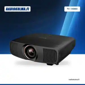 Epson EH-QB1000B musta 4K-laserprojektori etuviistosta kuvattuna.