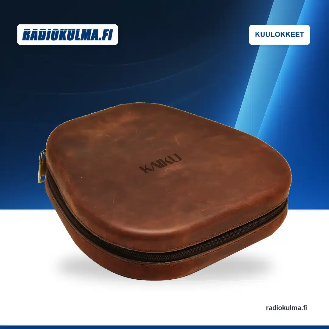 Kaiku Wave kuulokkeet - Suomalaista puumuotoilua 3 Kaiku-kuulokekotelo etuviistosta