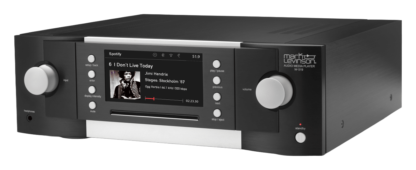 Mark Levinson № 519 digitaalinen musiikkisoitin kokonaisena edestä