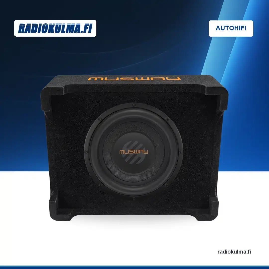Musway MF110A aktiivisubwoofer: pohjanäkymä.