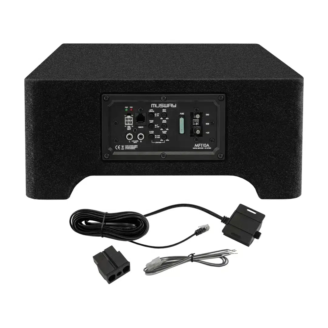 Musway MF110A aktiivisubwoofer: sivunäkymä.
