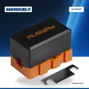 Musway MFB100 sulakepesä: sulakepesä ja suojakansi.
