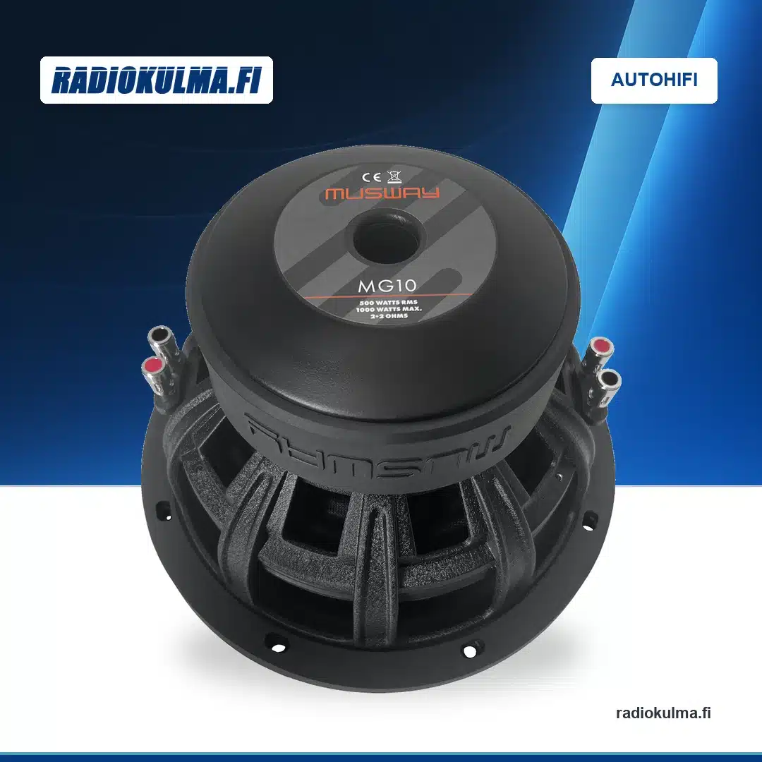 Musway MG10 subwoofer: takanäkymä.