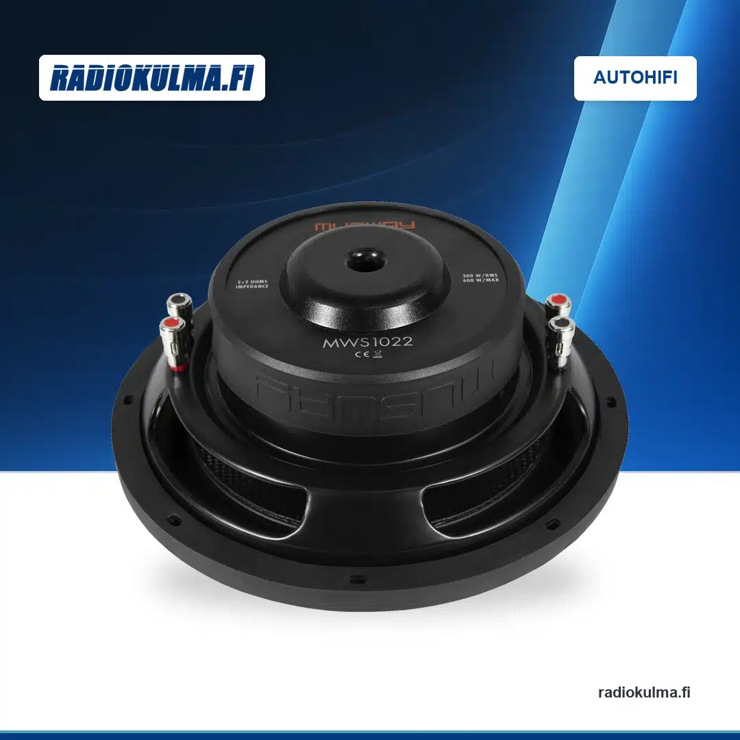 Musway MWS1022 subwoofer: takanäkymä.