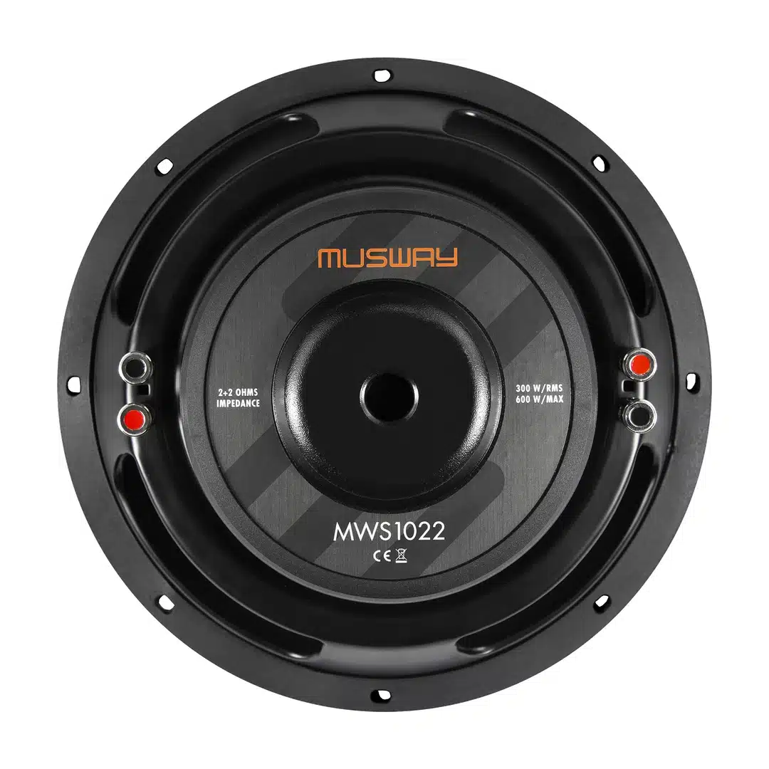 Musway MWS1022 subwoofer: takanäkymä.