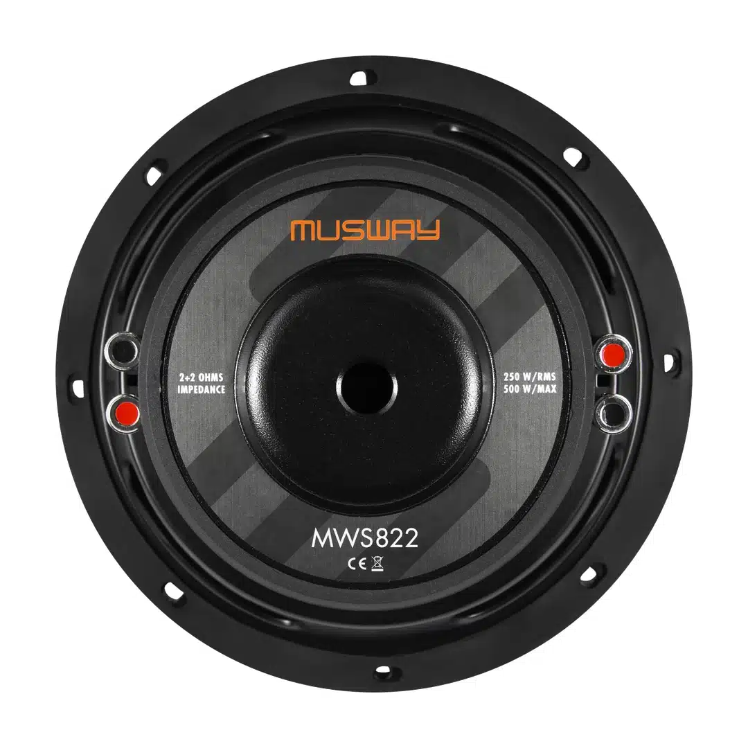 Musway MWS822 subwoofer: takanäkymä.