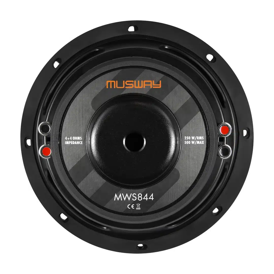 Musway MWS844 subwoofer: takanäkymä.