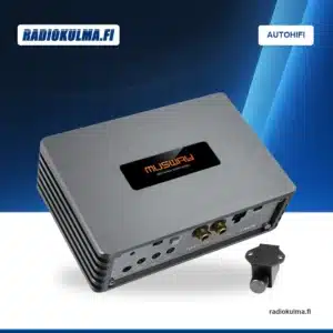 Musway TWO100 autovahvistin etuviistosta.