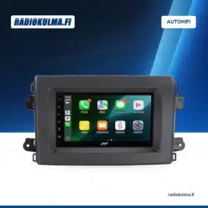 Stinger IE268E -soitin paketin autokohtaisessa asennuskehyksessä.