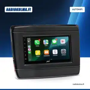 Stinger IE268E -soitin paketin autokohtaisessa asennuskehyksessä.