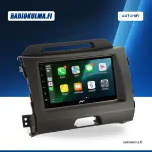 Stinger IE268E -soitin paketin autokohtaisessa asennuskehyksessä.