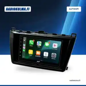 Stinger IE268E -soitin paketin autokohtaisessa asennuskehyksessä.
