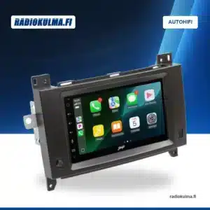 Stinger IE268E -soitin paketin autokohtaisessa asennuskehyksessä.
