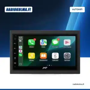 Stinger IE268E -soitin paketin autokohtaisessa asennuskehyksessä.