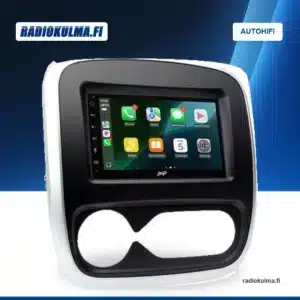 Stinger IE268E -soitin paketin autokohtaisessa asennuskehyksessä.